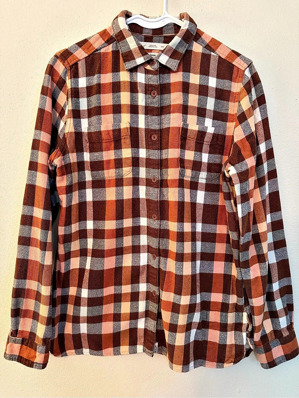 Women’s Woolrich Pemberton Plaid Button Down Flannel, Size M